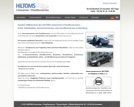 Website Limousinenservice und Chauffeurservice Hiltoms in Nürnberg