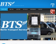Website BTS Fahrdienst - Berlin Transport Service
