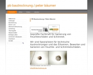 Website PB Bautrocknung / Peter Bäumer
