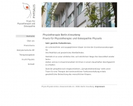Bild Webseite Physiotherapie Physalis Berlin