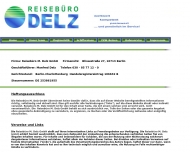 Website Reiseb�ro M. Delz