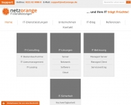 Website netzorange IT Dienstleistungen