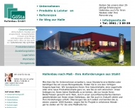 Website Gösta Hallenbau