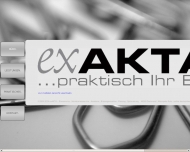 Website exAKTA: ...praktisch Ihr Büro