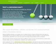 Website Text & Wissenschaft