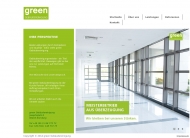 Website green Gebäudereinigung