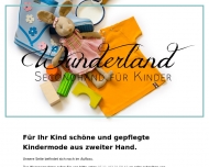 Website Wunderland Secondhand für Kinder