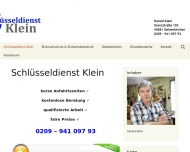 Website Schlüsseldienst Gelsenkirchen Klein