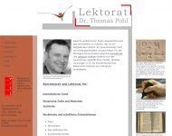 Bild Lektorat Dr. Thomas Pohl