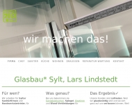 Website Glasbau Sylt, Lars Lindstedt