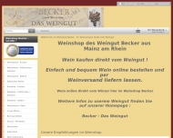 Website Weinshop Becker - Weinversand