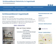 Website Schlüsseldienst Ingolstadt Heinrichs