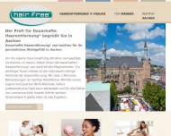 Website hairfree Institut Aachen