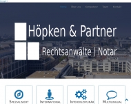 Website Höpken & Partner Rechtsanwälte mbB | Notar