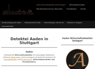 Website Aaden Wirtschaftsdetektei