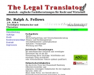Bild Dr. Ralph A. Fellows - The Legal Translator