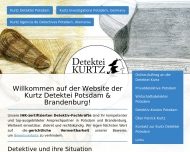 Website Kurtz Detektei Potsdam und Brandenburg
