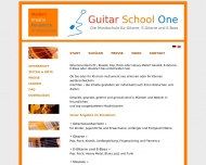 Website Guitar School One - Gitarrenunterricht in Münster
