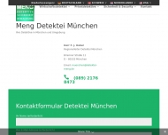 Website Detektei Meng - Detektive, Sicherheit, Bewachung (München)