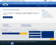 Website ATS Gesellschaft f�r angewandte technische Systeme