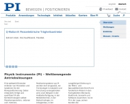 Bild Physik Instrumente