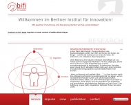 Bild BIFI - 1. Berliner Privat-Institut fr Innovationsforschung GmbH