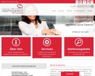 alphaSelect GmbH - Professionelle Personalberatung Home
