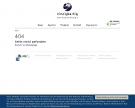 Website einzigkartig werbung + design