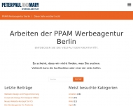 Website PETER PAUL AND MARY Werbeagentur