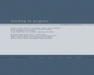 Bild wording in progress | Arnd Weinel | Text & Konzeption