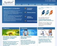 Website SysKon Systemlösungen