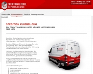 Website Spedition Kloebel