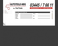 Website AUTOTEILE NAUMBURG Fred Franke