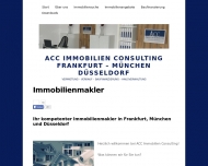 Website ACC Immobilien Consulting - Düsseldorf