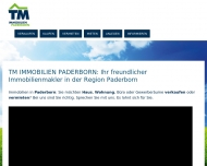 Website TM Immobilien Paderborn