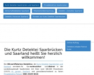 Website Kurtz Detektei Saarbrücken und Saarland