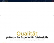 Website philoro Edelmetalle