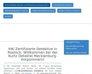 Website Kurtz Detektei Rostock und Mecklenburg-Vorpommern