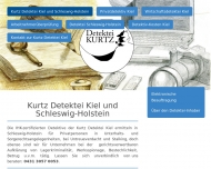 Website Kurtz Detektei Kiel und Schleswig-Holstein