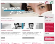 Website Bildungswerk der Bayerischen Wirtschaft g