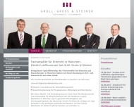 Website Kanzlei Groll, Gross & Steiner (