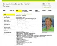 Website Steinseifer Bernd Dr. Zahnarzt , Vogel Annemarie Zahn�rztin