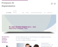 Website Dr. med. Christian Neglein Privatpraxis für Allgemeinmedizin