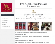 Website Orchid Thai-Massage Sondershausen