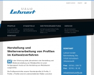 Lehnert GmbH Metallverarbeitungsberieb im Westerwald Herstellung von Profilen im Kaltwalzverfahren