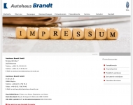 Website Autohaus Brandt
