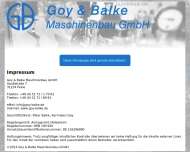 Bild Goy & Balke Maschinenbau Gesellschaft mit beschrnkter Haftung