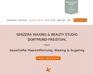 Website Senzera - Dauerhafte Haarentfernung, Waxing & Sugaring in Dortmund-Freistuhl