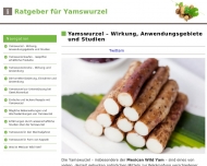 Website Yamswurzel Ratgeber