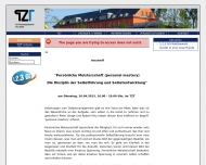 Website TZT Technologie Zentrum Trier